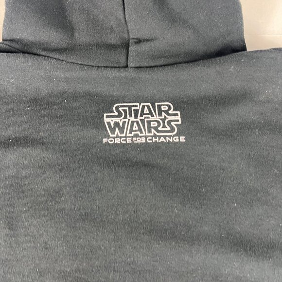 2015 Star Wars The Force Awakens Sweatshirt Adult Large Black Faded Hoodie Movie - Picture 11 of 15